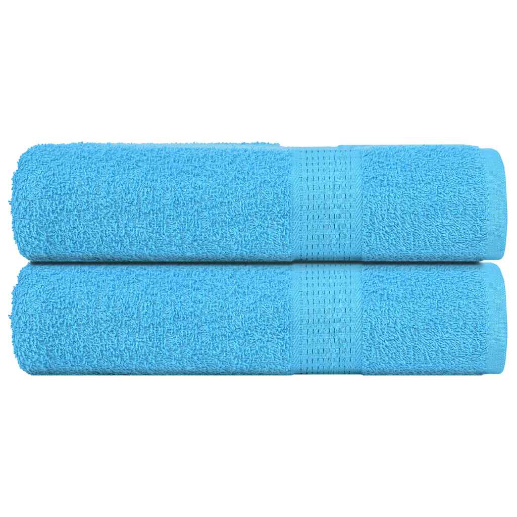 Serviettes de bain FROGN 2 p. Turquoise 100x150 cm 360 g/m²