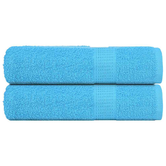 Serviettes de bain FROGN 2 p. Turquoise 100x150 cm 360 g/m²