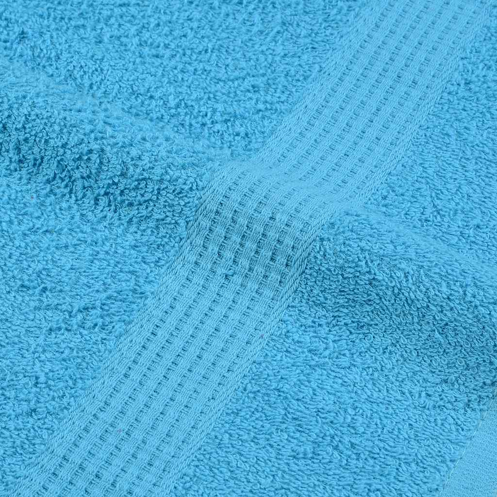 Serviettes de bain FROGN 2 p. Turquoise 100x150 cm 360 g/m²