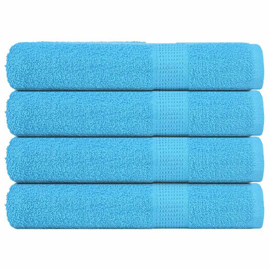 Serviettes de sauna FROGN 4 pièces Turquoise 80x200 cm 360 g/m²