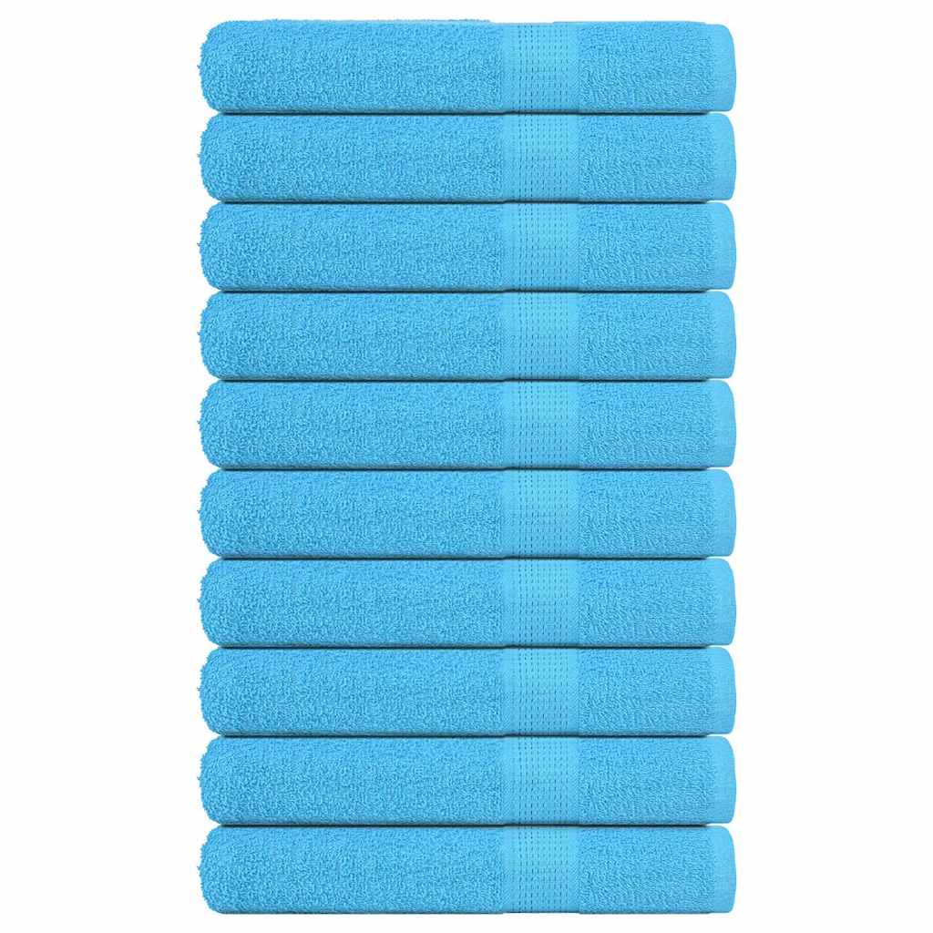 Serviettes de sauna FROGN 10 p. Turquoise 80x200 cm 360 g/m²