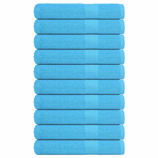 Serviettes de sauna FROGN 10 p. Turquoise 80x200 cm 360 g/m²