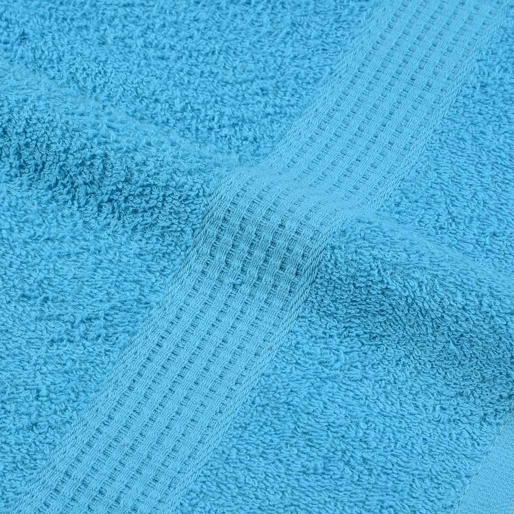 Serviettes de sauna FROGN 10 p. Turquoise 80x200 cm 360 g/m²
