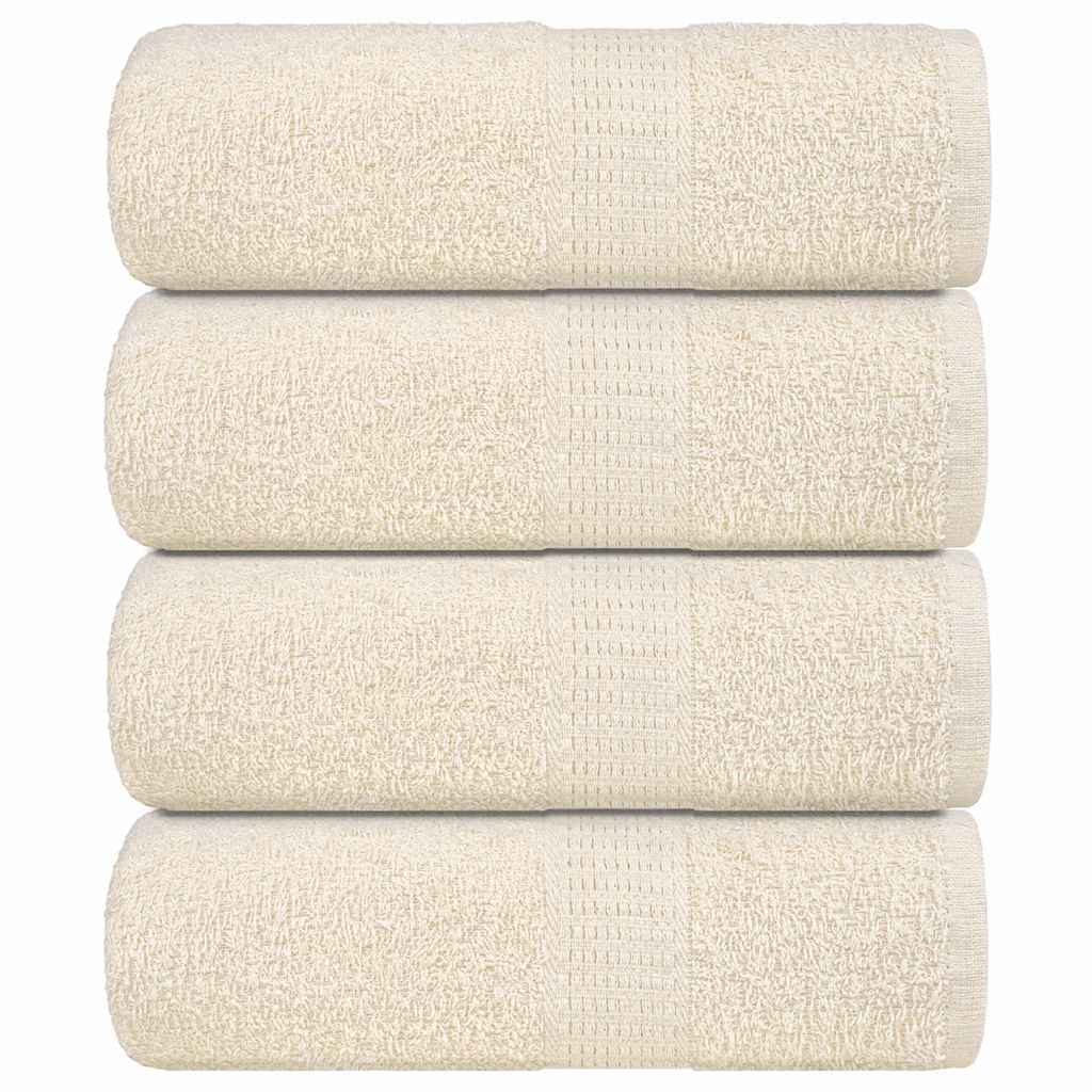 Gants de toilette FROGN 4 p. Crème 30x30 cm 360 g/m²