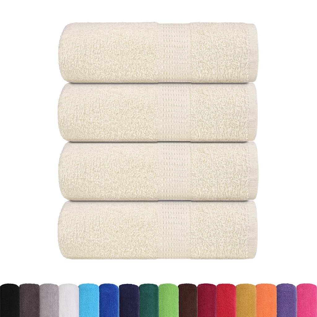 Gants de toilette FROGN 4 p. Crème 30x30 cm 360 g/m²