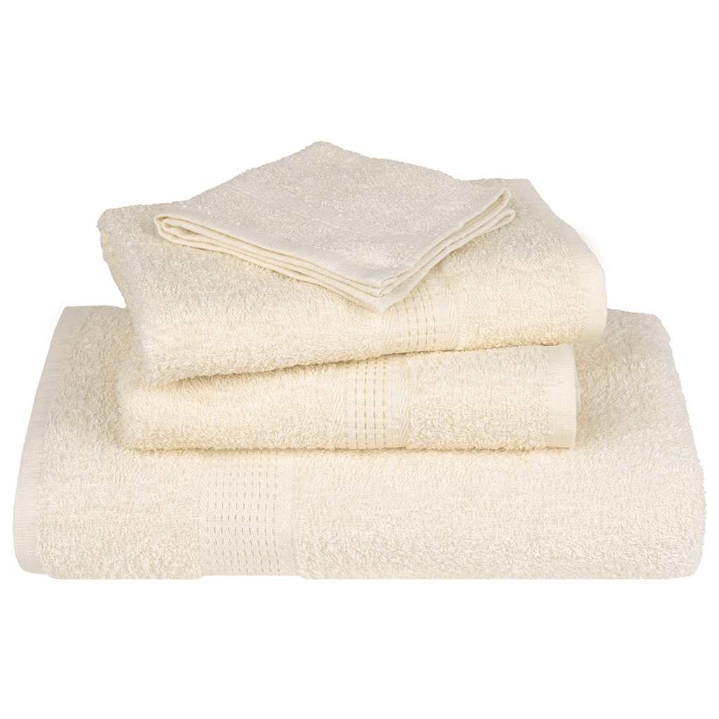 Gästetücher FROGN 4 Stk. Creme 30x50 cm 360 g/m²