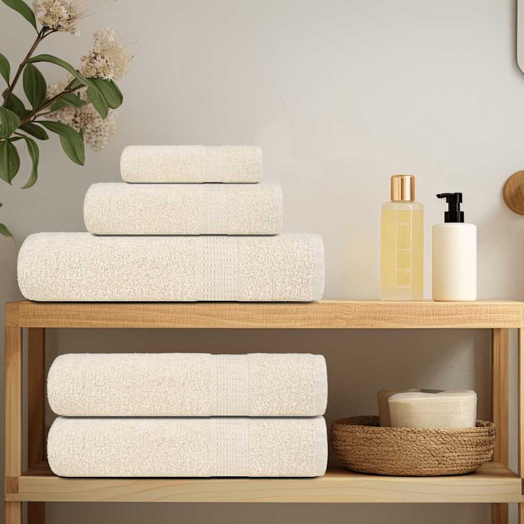 Duschtücher FROGN 10 Stk. Creme 70x140 cm 360 g/m²