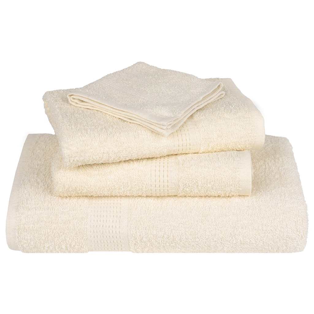 Duschtücher FROGN 10 Stk. Creme 70x140 cm 360 g/m²