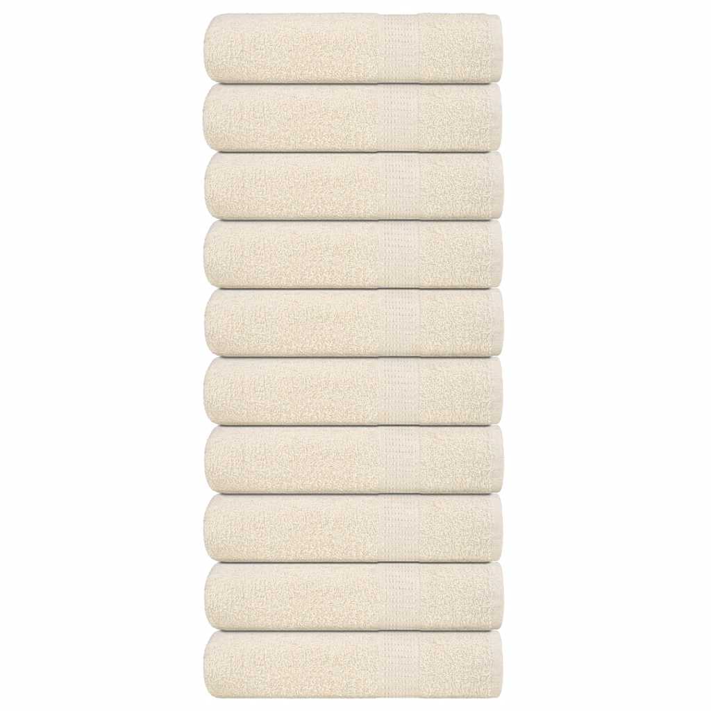 Draps de bain FROGN 10 p. Crème 100x150 cm 360 g/m²
