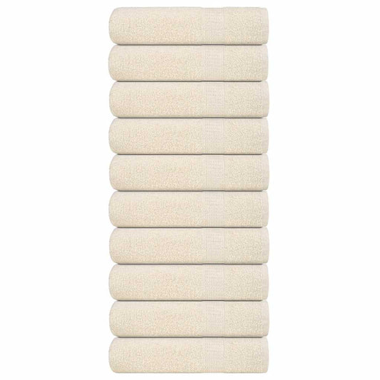 Draps de bain FROGN 10 p. Crème 100x150 cm 360 g/m²