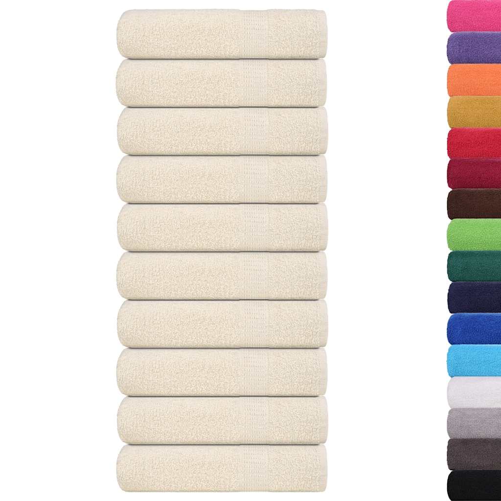 Draps de bain FROGN 10 p. Crème 100x150 cm 360 g/m²