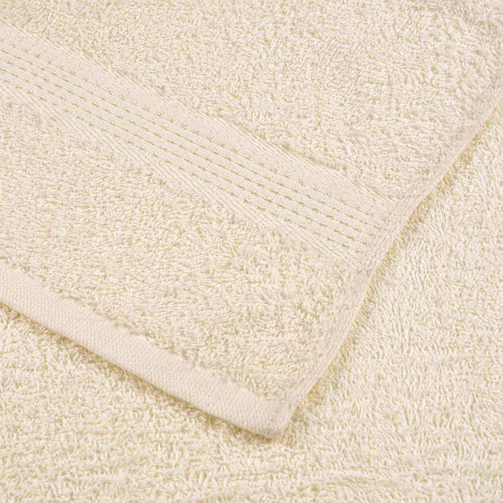 Draps de bain FROGN 10 p. Crème 100x150 cm 360 g/m²