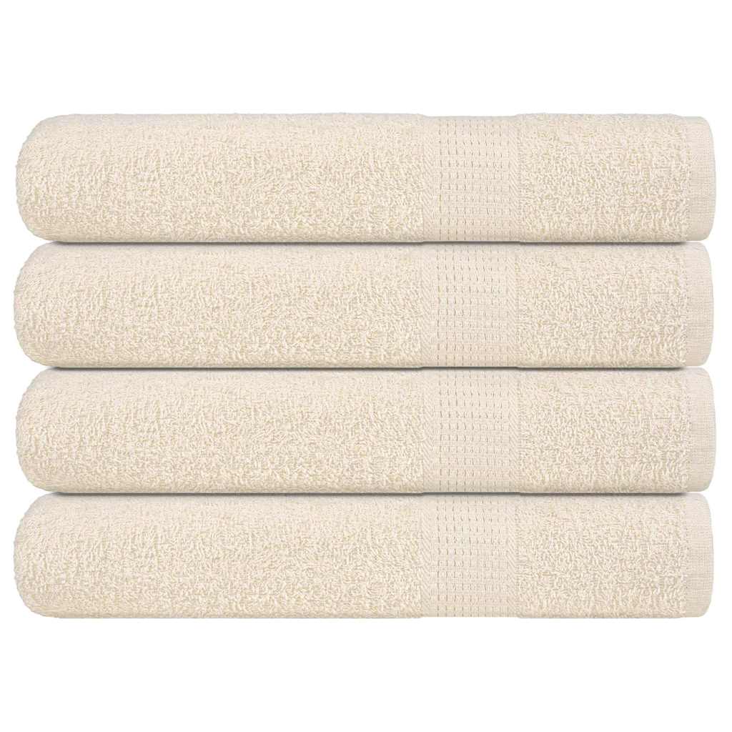 Serviettes de sauna FROGN 4 p. Crème 80x200 cm 360 g/m²