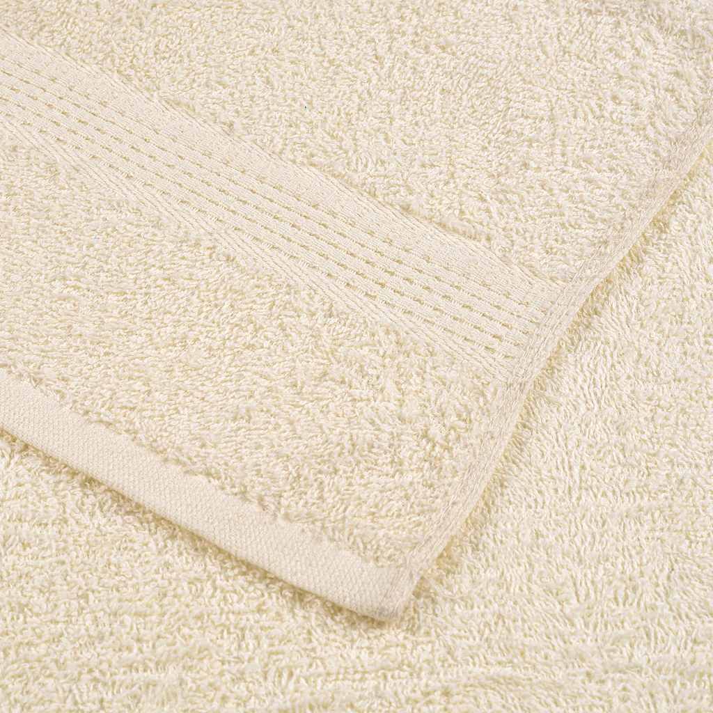 Serviettes de sauna FROGN 4 p. Crème 80x200 cm 360 g/m²