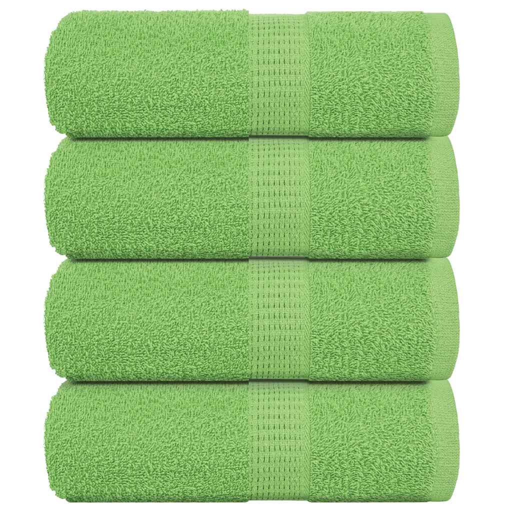 Serviettes invités FROGN 4 pces Vert pomme 30x50 cm 360 g/m²
