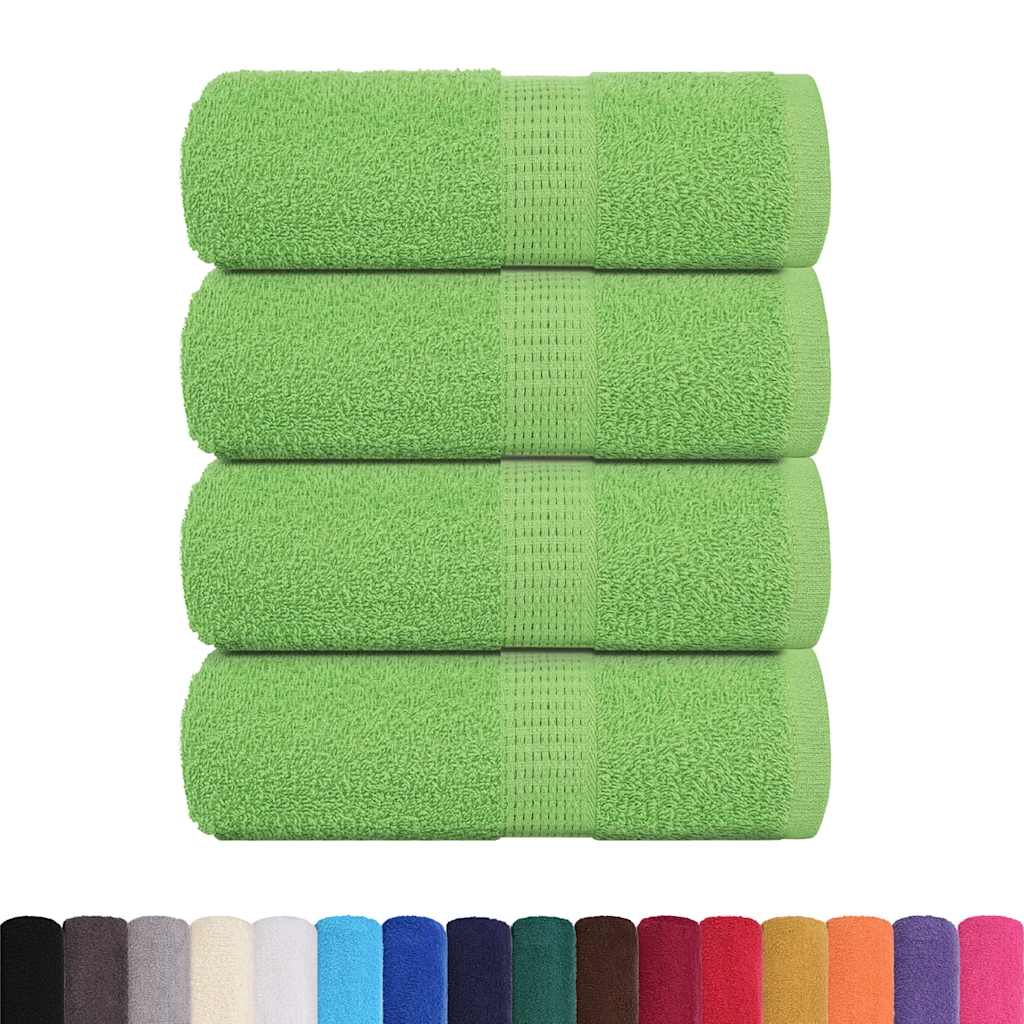 Serviettes invités FROGN 4 pces Vert pomme 30x50 cm 360 g/m²