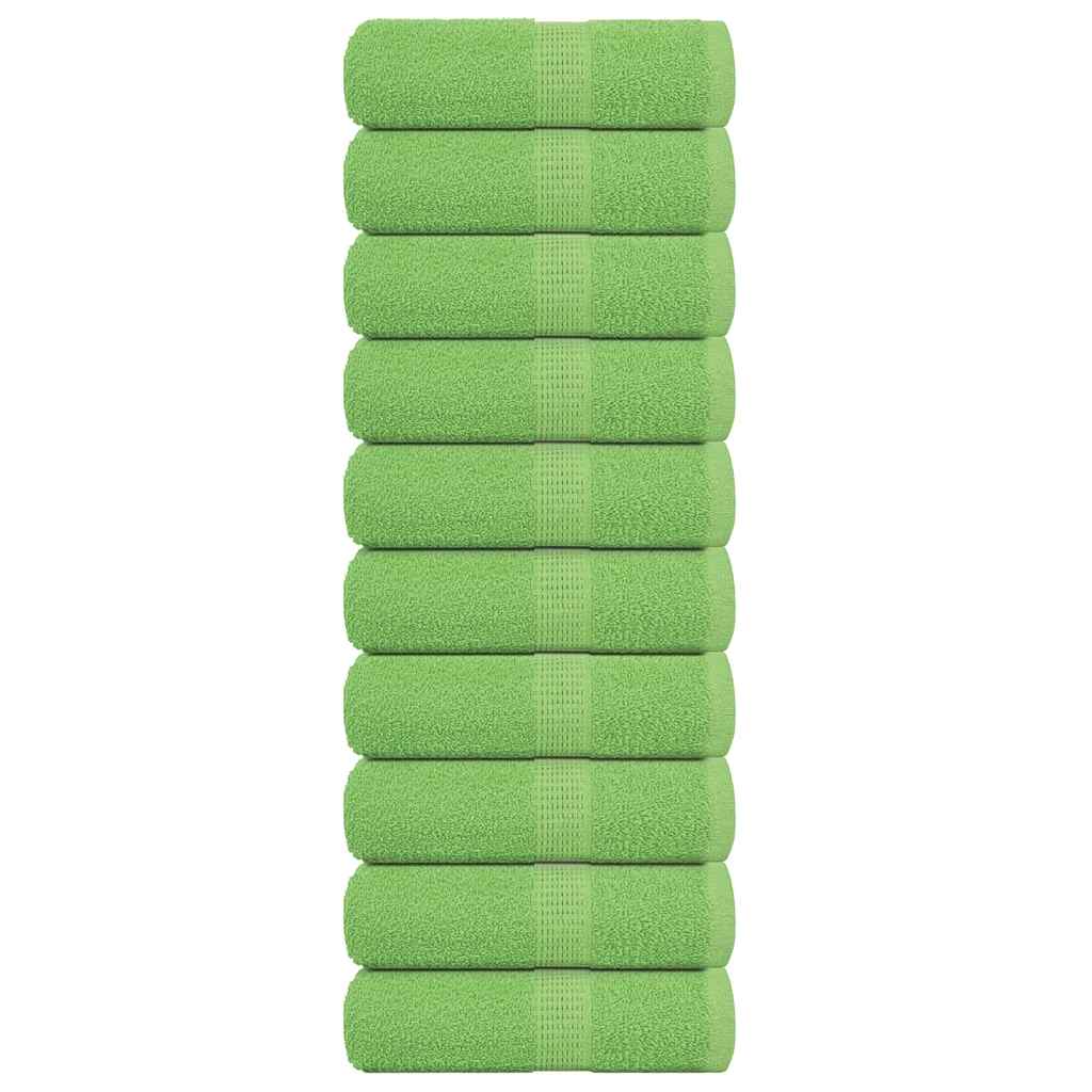 Serviettes invité FROGN 10 pièces Vert pomme 30x50 cm 360 g/m²