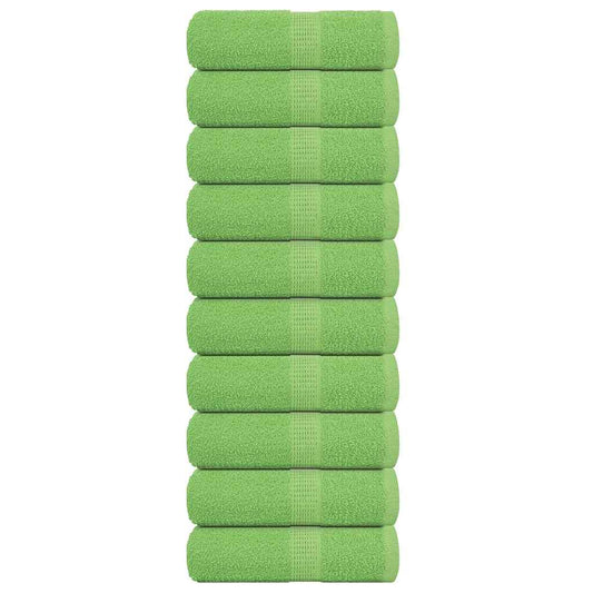 Guest Towels FROGN 10 pcs Apple Green 30x50 cm 360 gsm