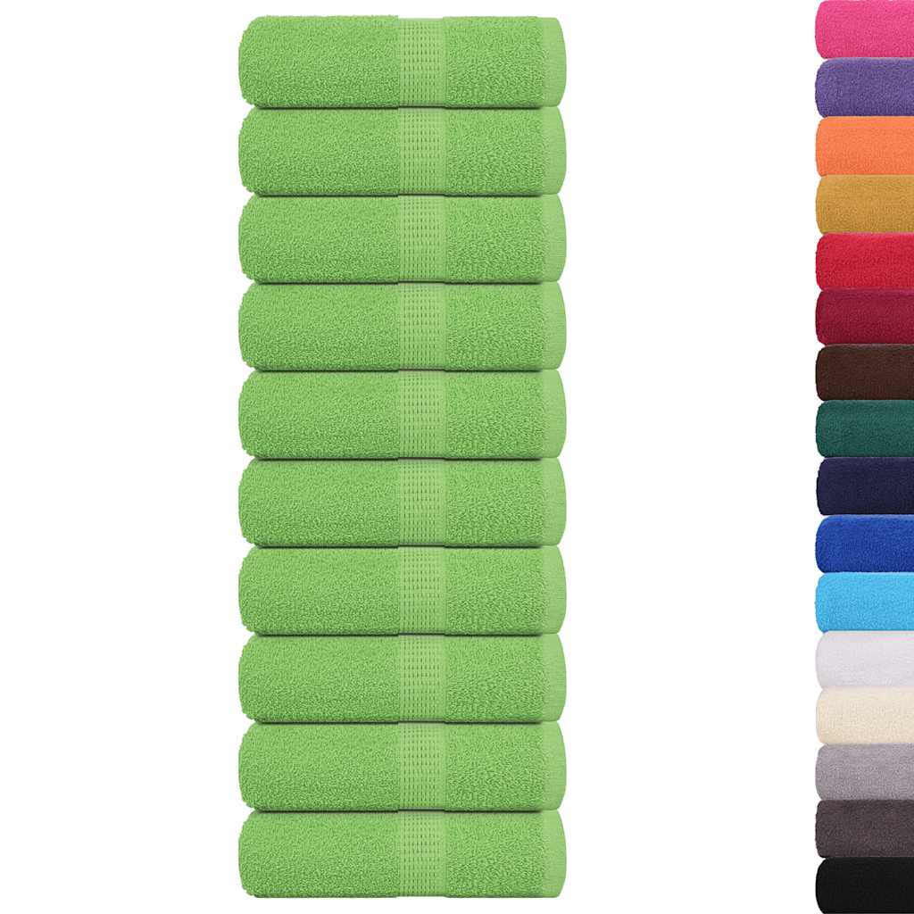 Serviettes invité FROGN 10 pièces Vert pomme 30x50 cm 360 g/m²