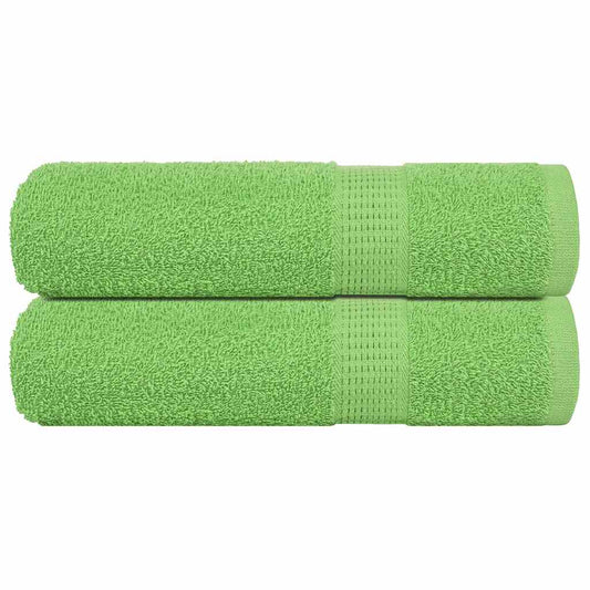 FROGN Towels 2 pcs Apple Green 50x100 cm 360 g/m²
