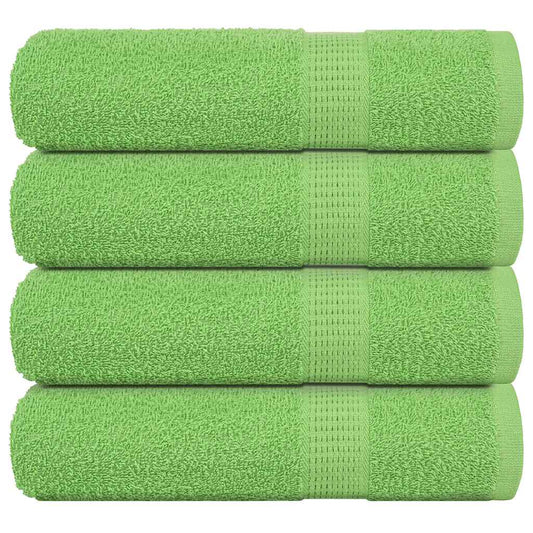 Serviettes de bain FROGN 4 p. vert pomme 100x150 cm 360 g/m²