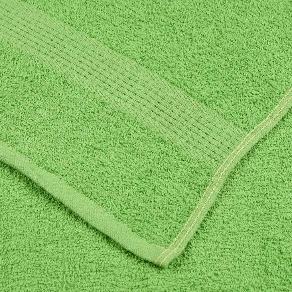 Serviettes de bain FROGN 4 p. vert pomme 100x150 cm 360 g/m²