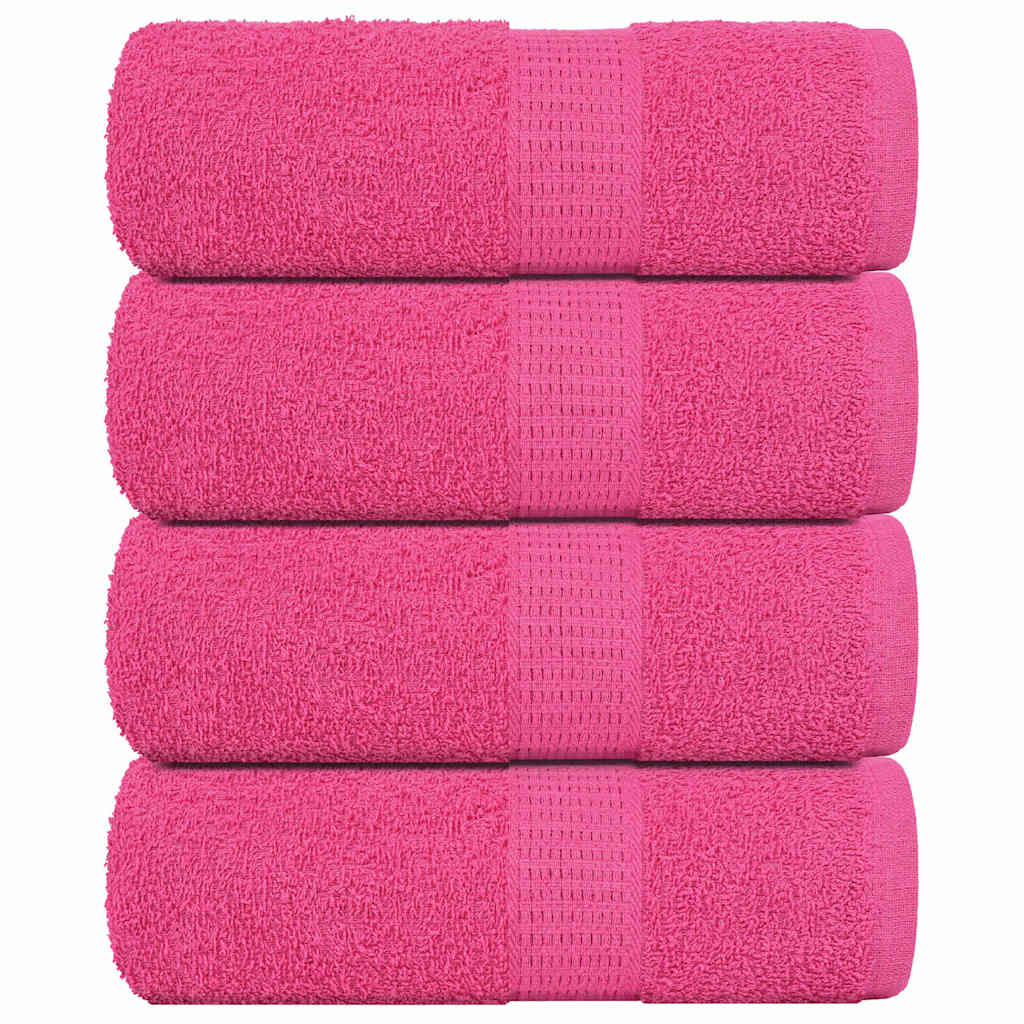 Gants de toilette FROGN 4 p. Rose 30x30 cm 360 g/m²