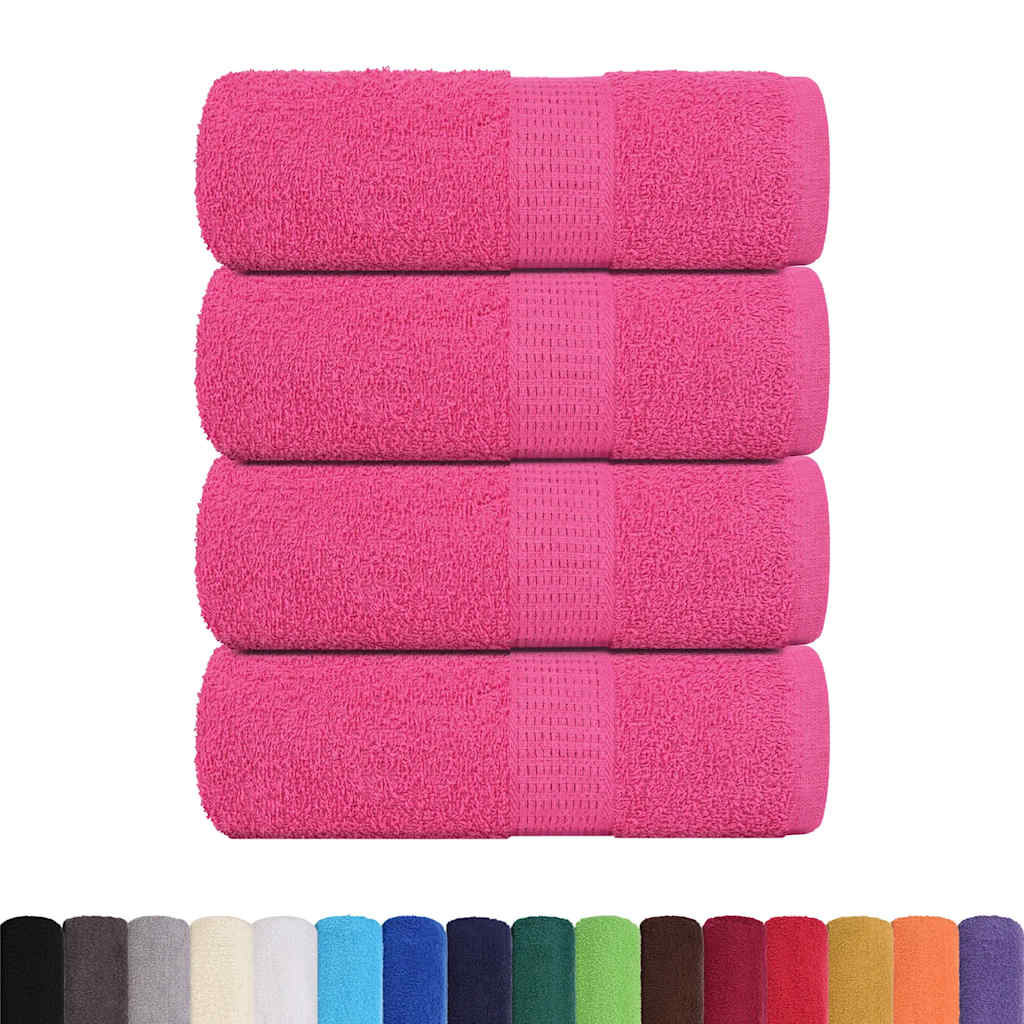 Gants de toilette FROGN 4 p. Rose 30x30 cm 360 g/m²