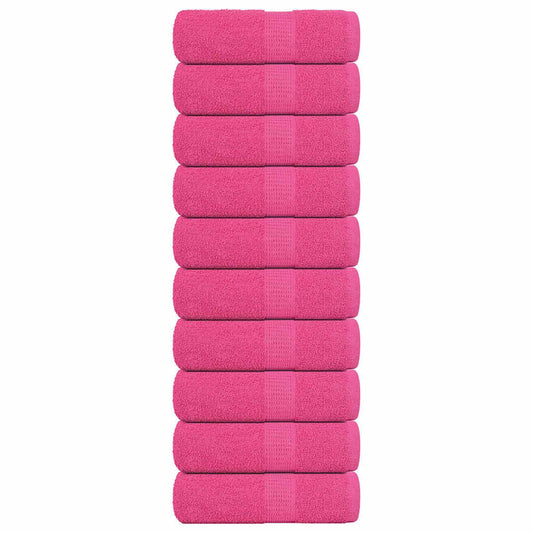 Washcloths FROGN 10 pcs. Pink 30x30 cm 360 gsm