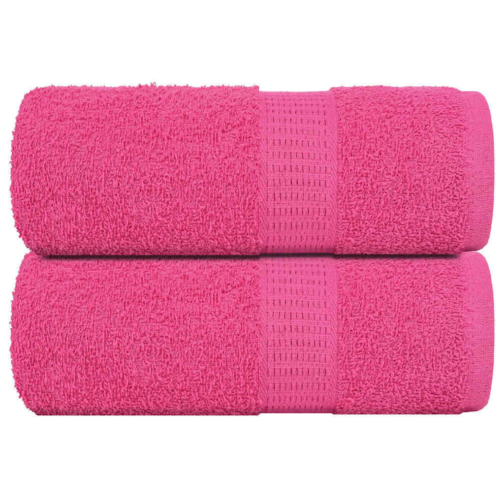 Serviettes invités FROGN 2 pces Rose 30x50 cm 360 g/m²