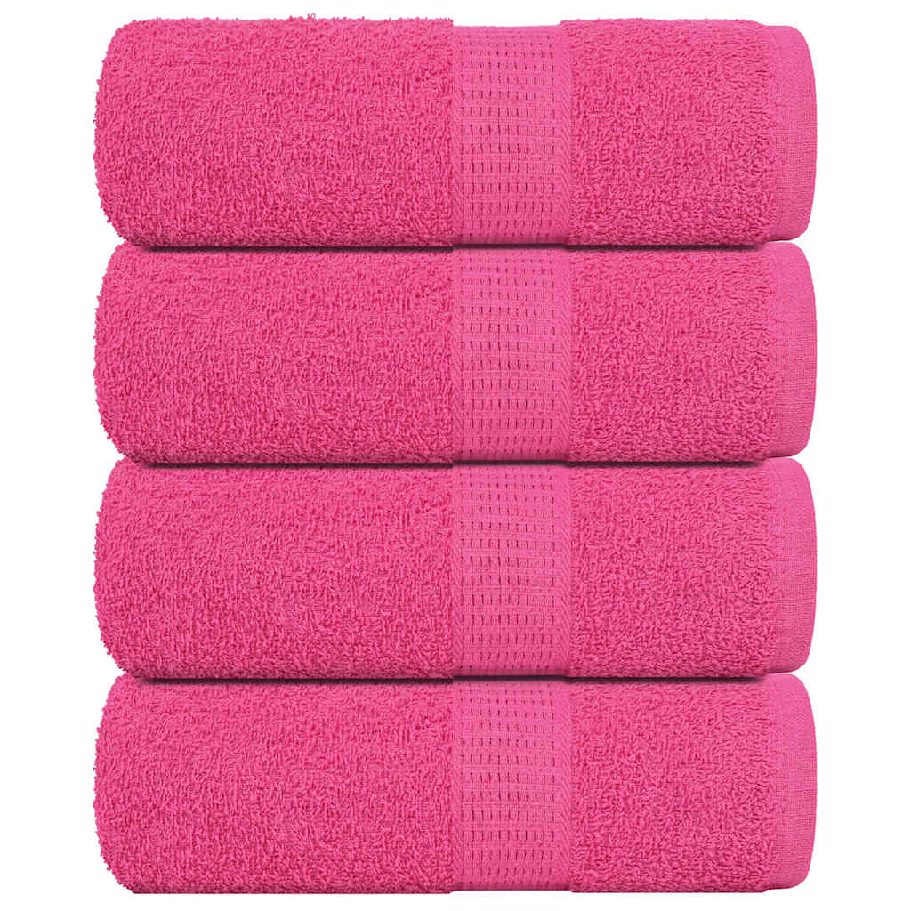 Serviettes invités FROGN 4 p. Rose 30x50 cm 360 g/m²
