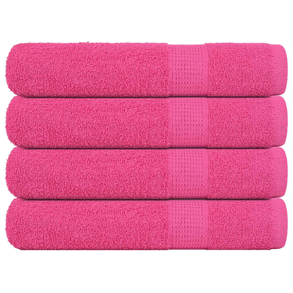 Serviettes de sauna FROGN 4 p. Rose 80x200 cm 360 g/m²