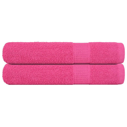 Towels FROGN 2 pcs. Pink 100x200 cm 360 g/m²