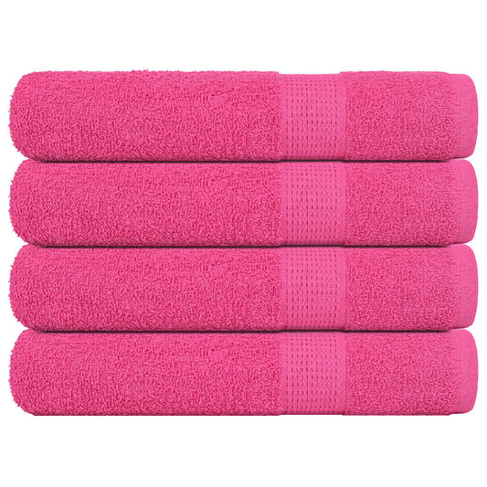 Serviettes FROGN 4 pièces Rose 100x200 cm 360 g/m²