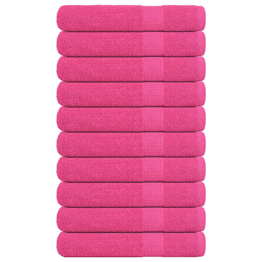 Towels FROGN 10 pcs. Pink 100x200 cm 360 gsm