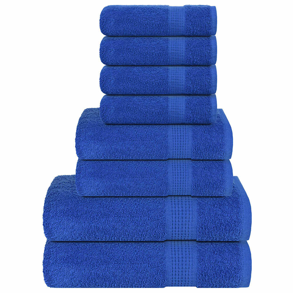 Lot de 8 serviettes FROGN bleu 360 g/m²