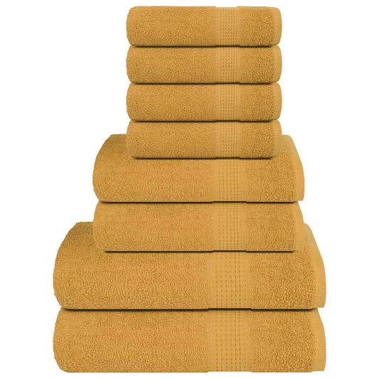 Lot de 8 serviettes éponge FROGN or 360 g/m²