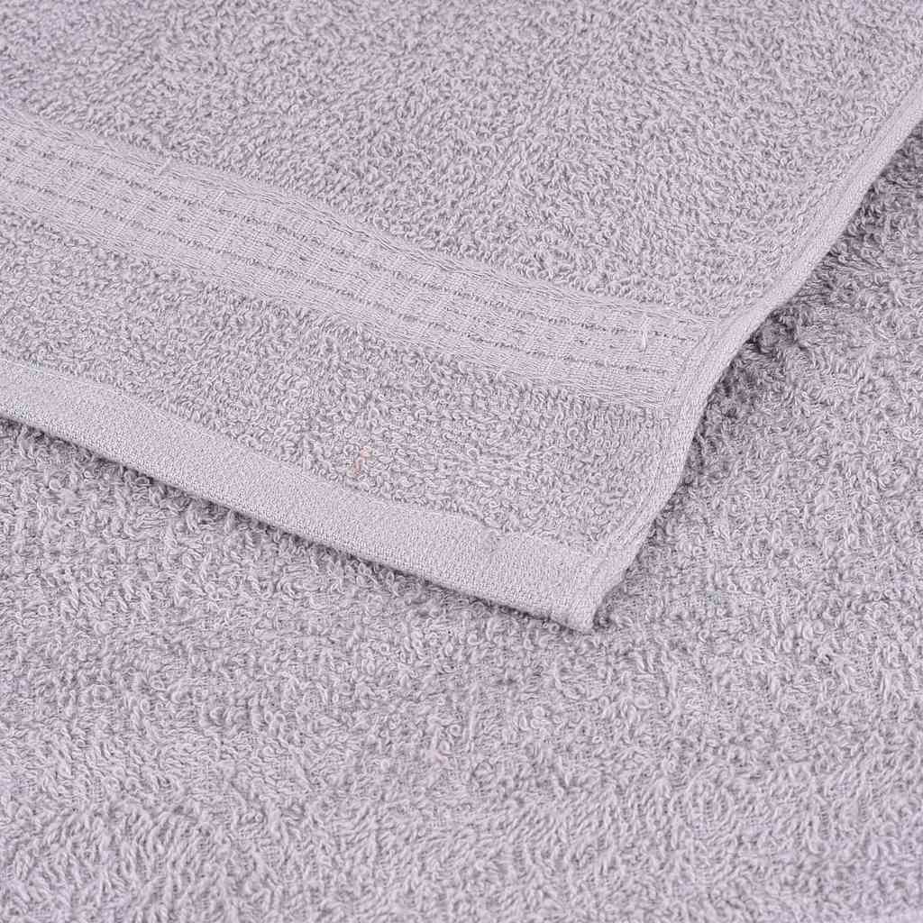 Lot de 8 serviettes éponge FROGN gris 360 g/m²