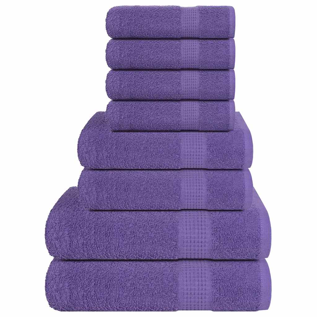 Lot de 8 serviettes FROGN Lila 360 g/m²