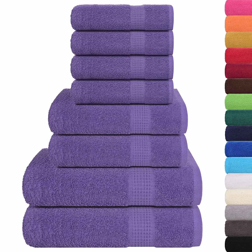Lot de 8 serviettes FROGN Lila 360 g/m²