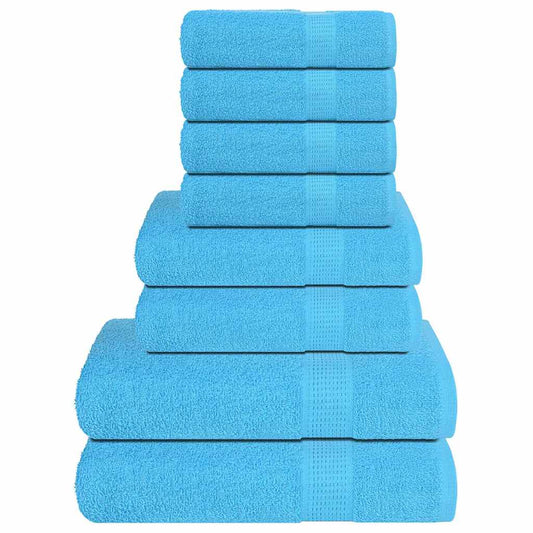 8-piece towel set FROGN Turquoise 360 gsm