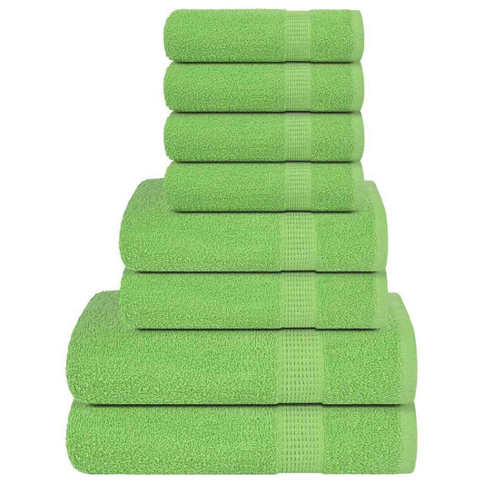 Lot de 8 serviettes FROGN vert pomme 360 g/m²