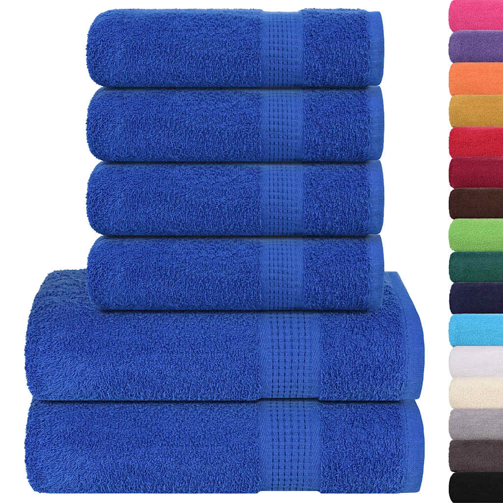 6-tlg. Handtuch-Set FROGN Blau 360 g/m²