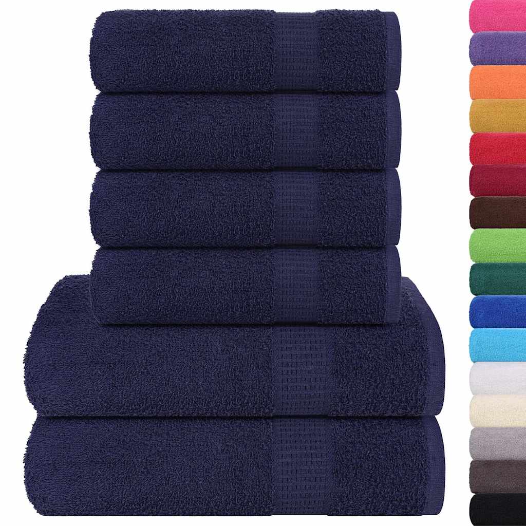 6-piece towel set FROGN Navy Blue 360 gsm