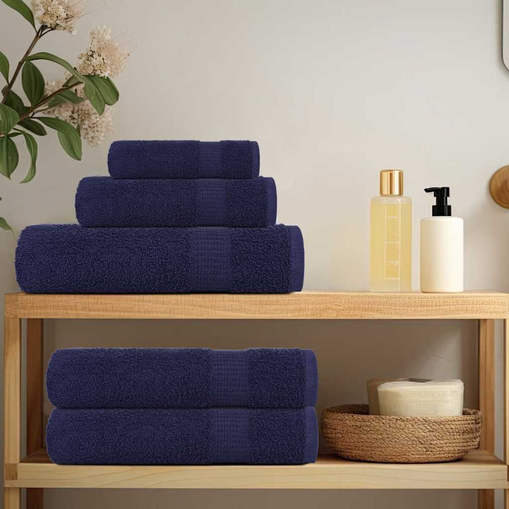 6-piece towel set FROGN Navy Blue 360 gsm