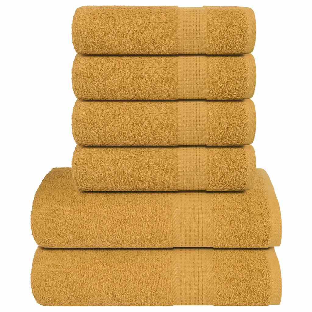 6-tlg. Handtuch-Set FROGN Gold 360 g/m²