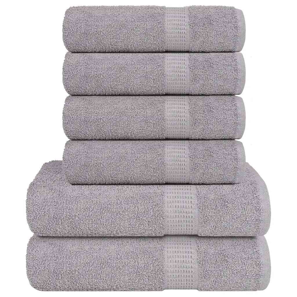 Set de 6 serviettes FROGN gris 360 g/m²