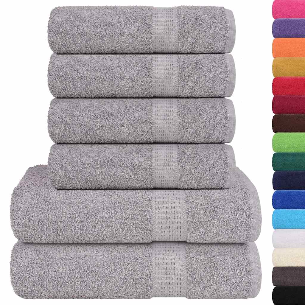 Set de 6 serviettes FROGN gris 360 g/m²