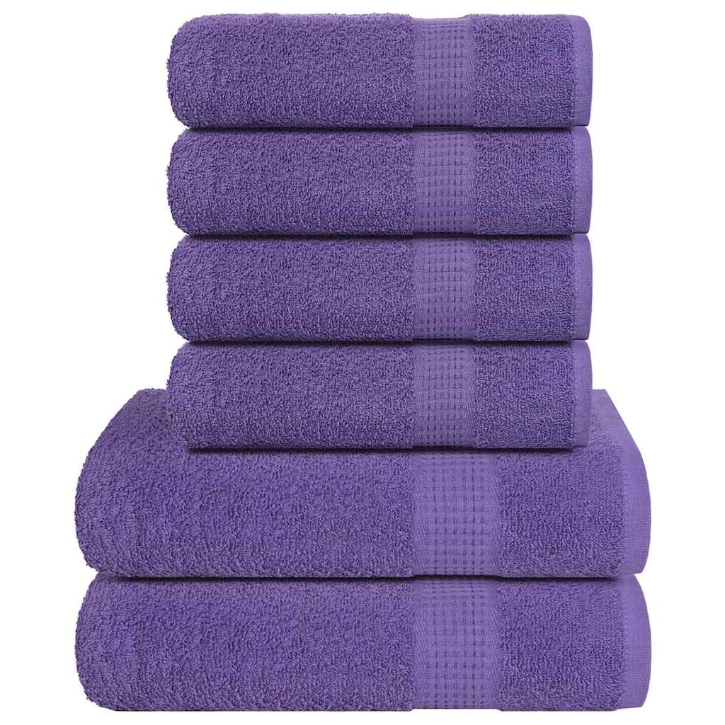 Lot de 6 serviettes FROGN Lilas 360 g/m²