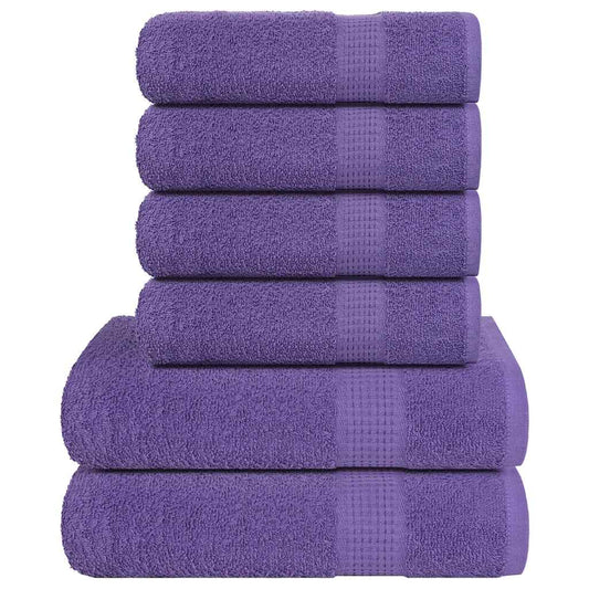 Lot de 6 serviettes FROGN Lilas 360 g/m²